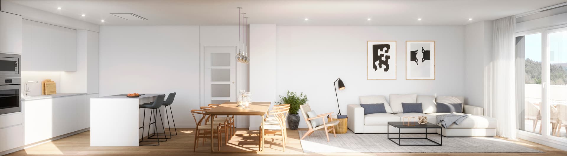 Imagen /content/galdakao/Galdakao P1-5ºC -Salón_Sección_Final.jpg del proyecto Galdakao Euskotren