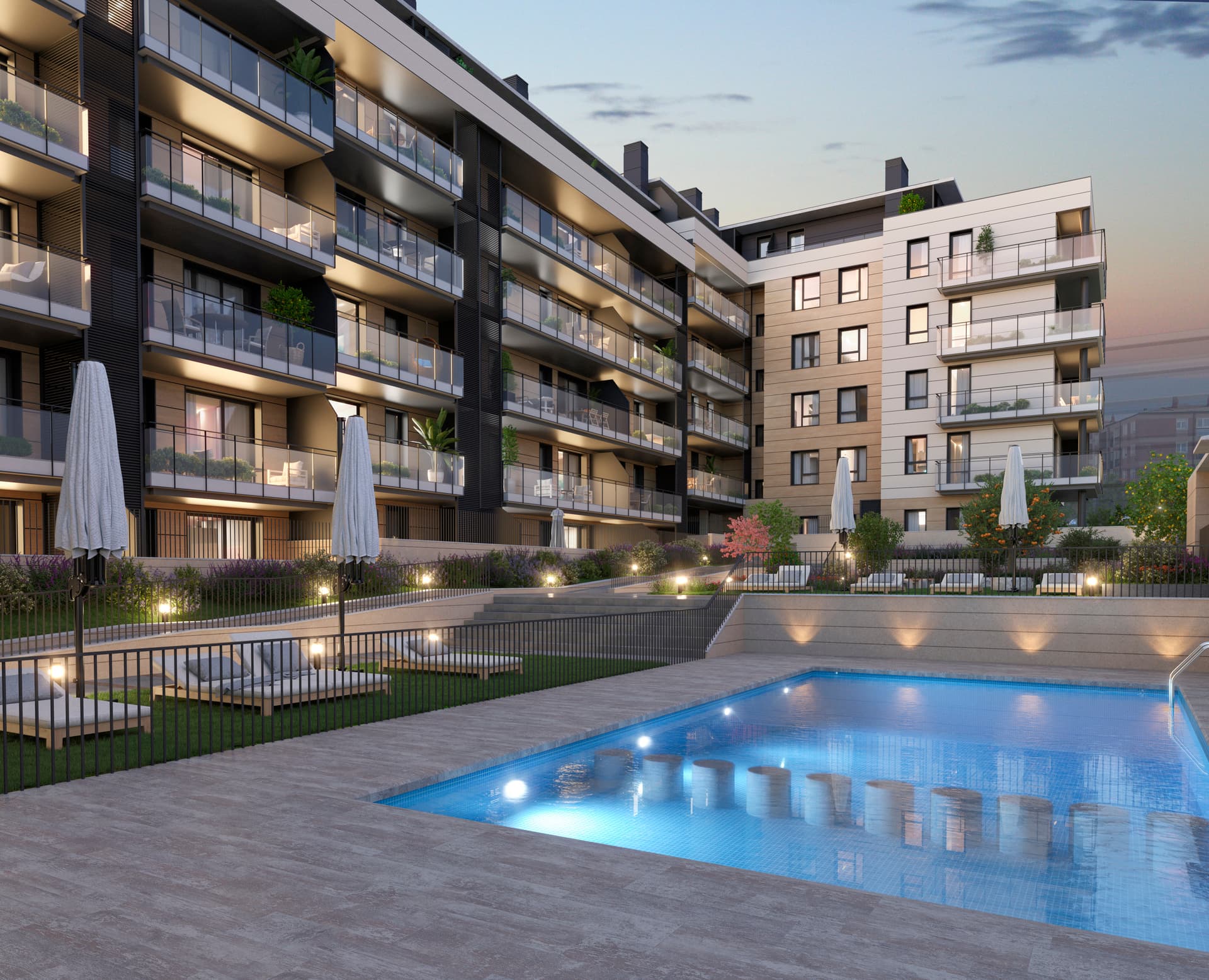 Imagen /content/galdakao/Galdakao_Piscina_Atardecer_Final.jpg del proyecto Galdakao Euskotren