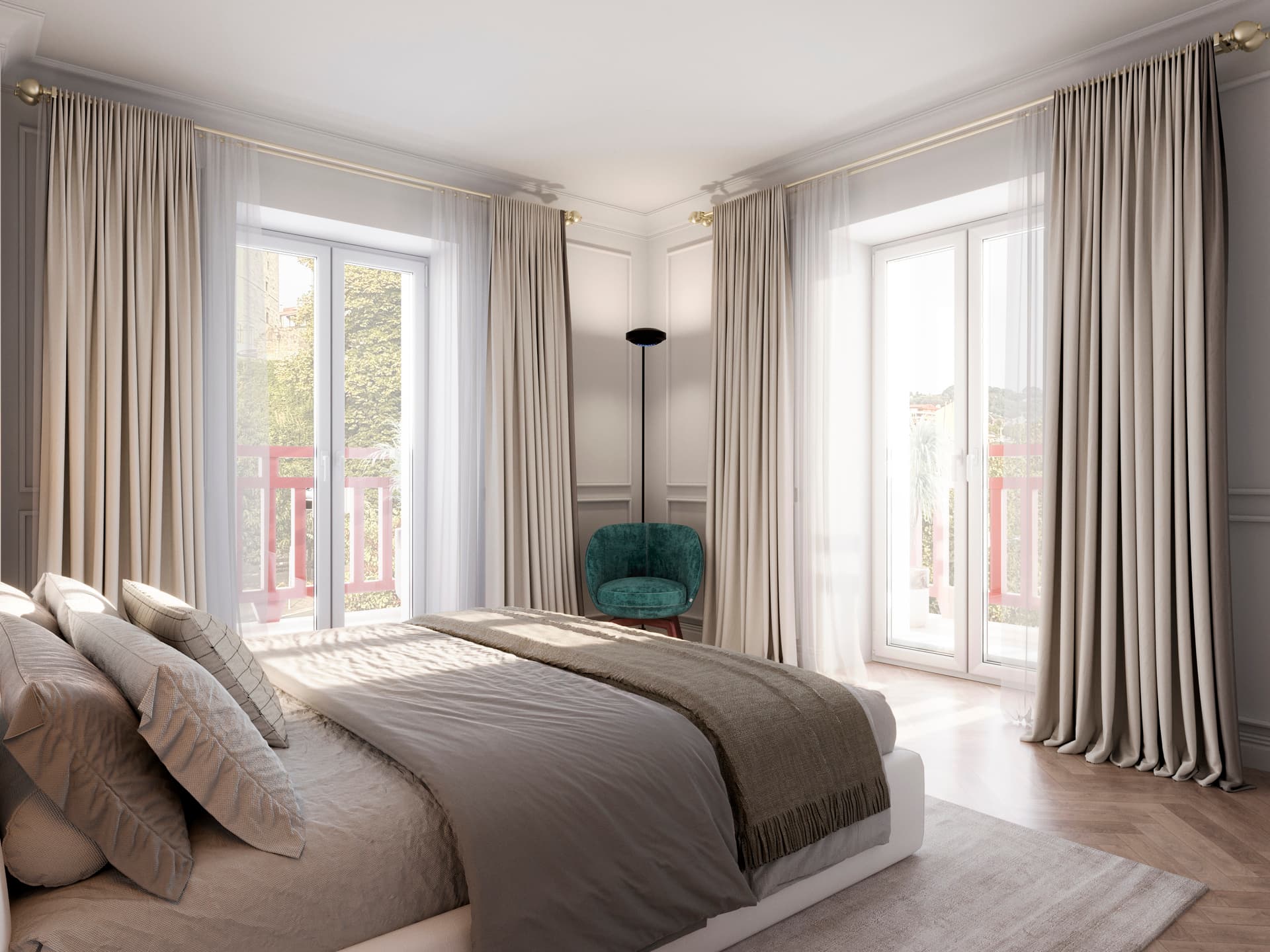 Imagen /content/javier-ugarte-plaza/Ugarte_Dormitorio Norte planta 2ª-002_Final.jpg del proyecto Plaza Javier Ugarte