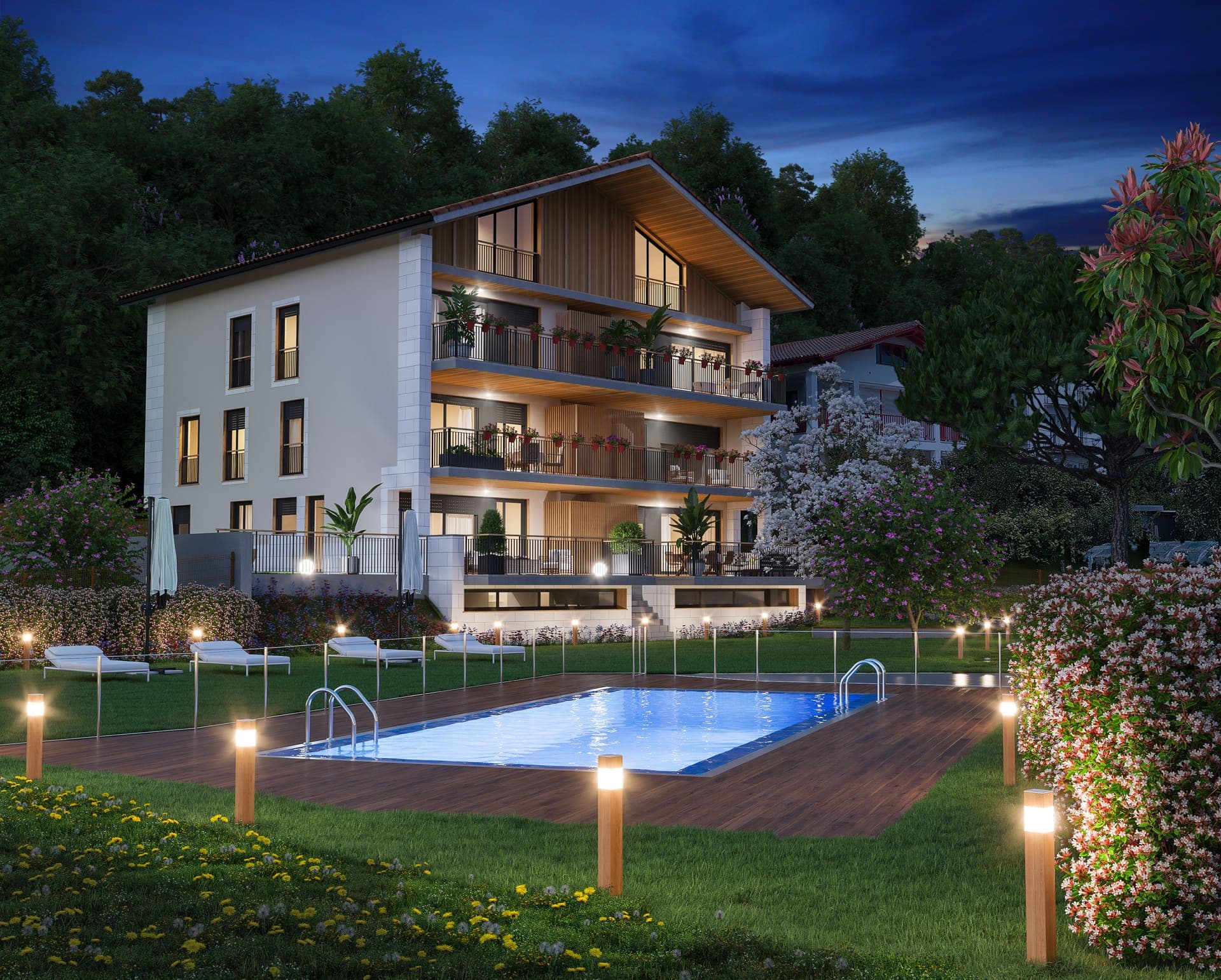Imagen /content/kosta-hondarribia-gipuzkoa/Kosta_piscina_nocturna.jpg del proyecto Kosta