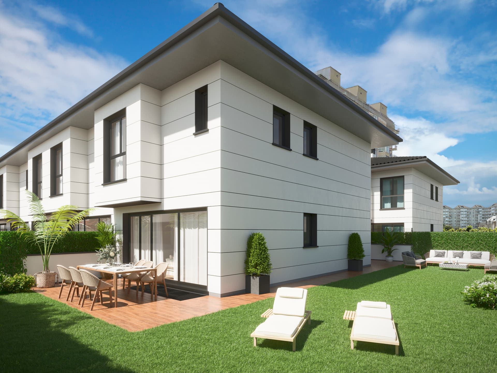 Imagen /content/laredo/Laredo_jardin_escorzo_final.jpg del proyecto Adosados Laredo