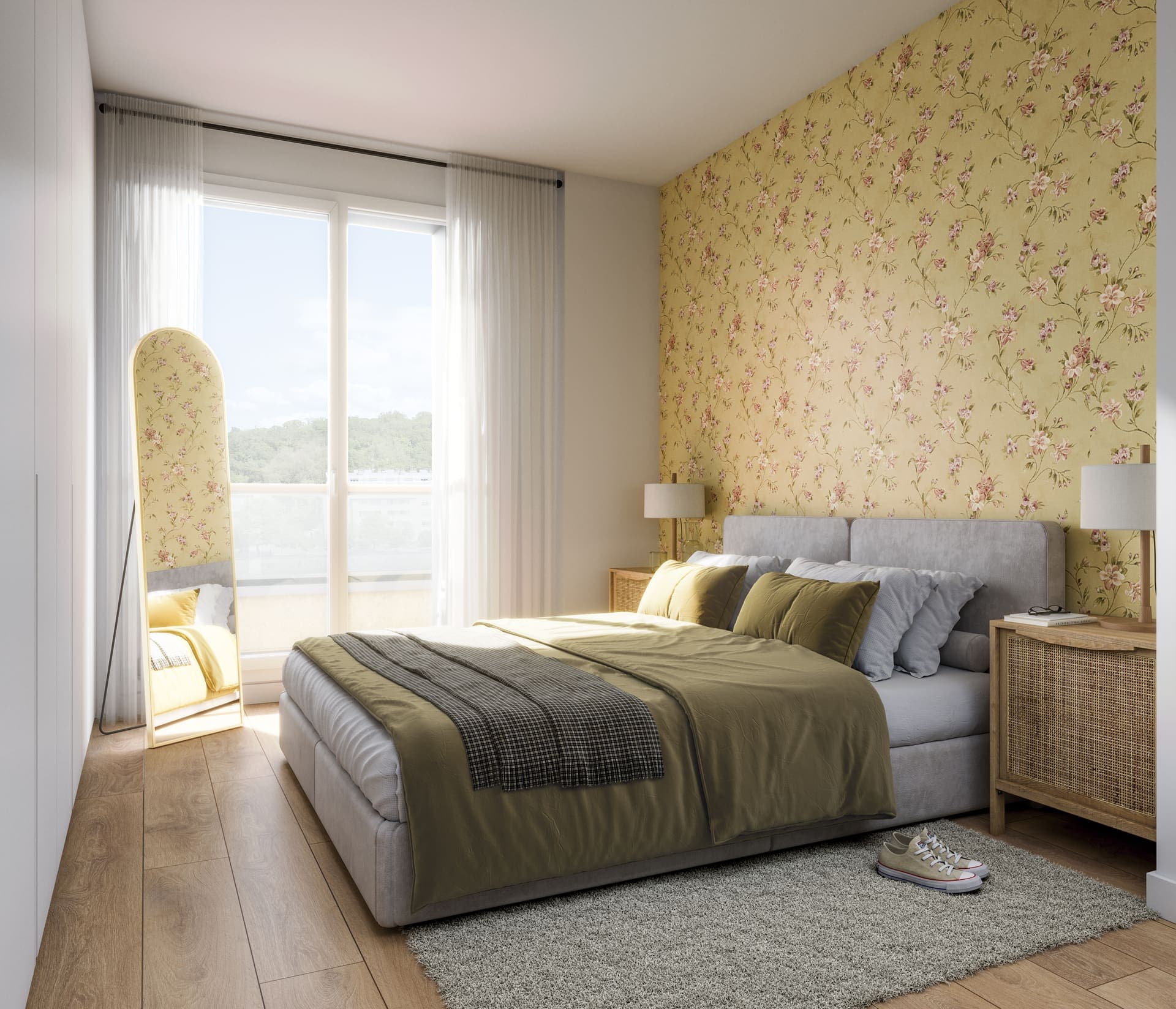 Imagen /content/moraza-donostia/Moraza_Interior_Dormitorio_1 Atico, vivienda B_Final.jpg del proyecto Residencial Moraza