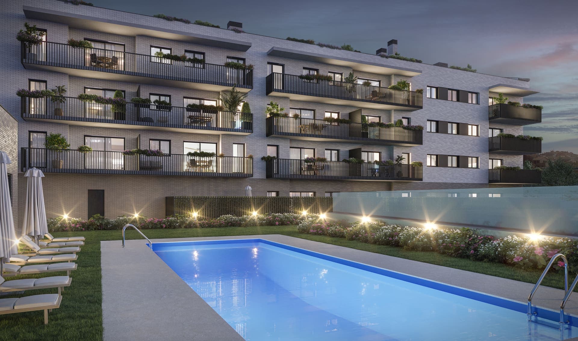 Imagen /content/nuevo-ensanche-granollers-barcelona/Granollers_Piscina_Nocturna_Final.jpg del proyecto Nuevo ensanche