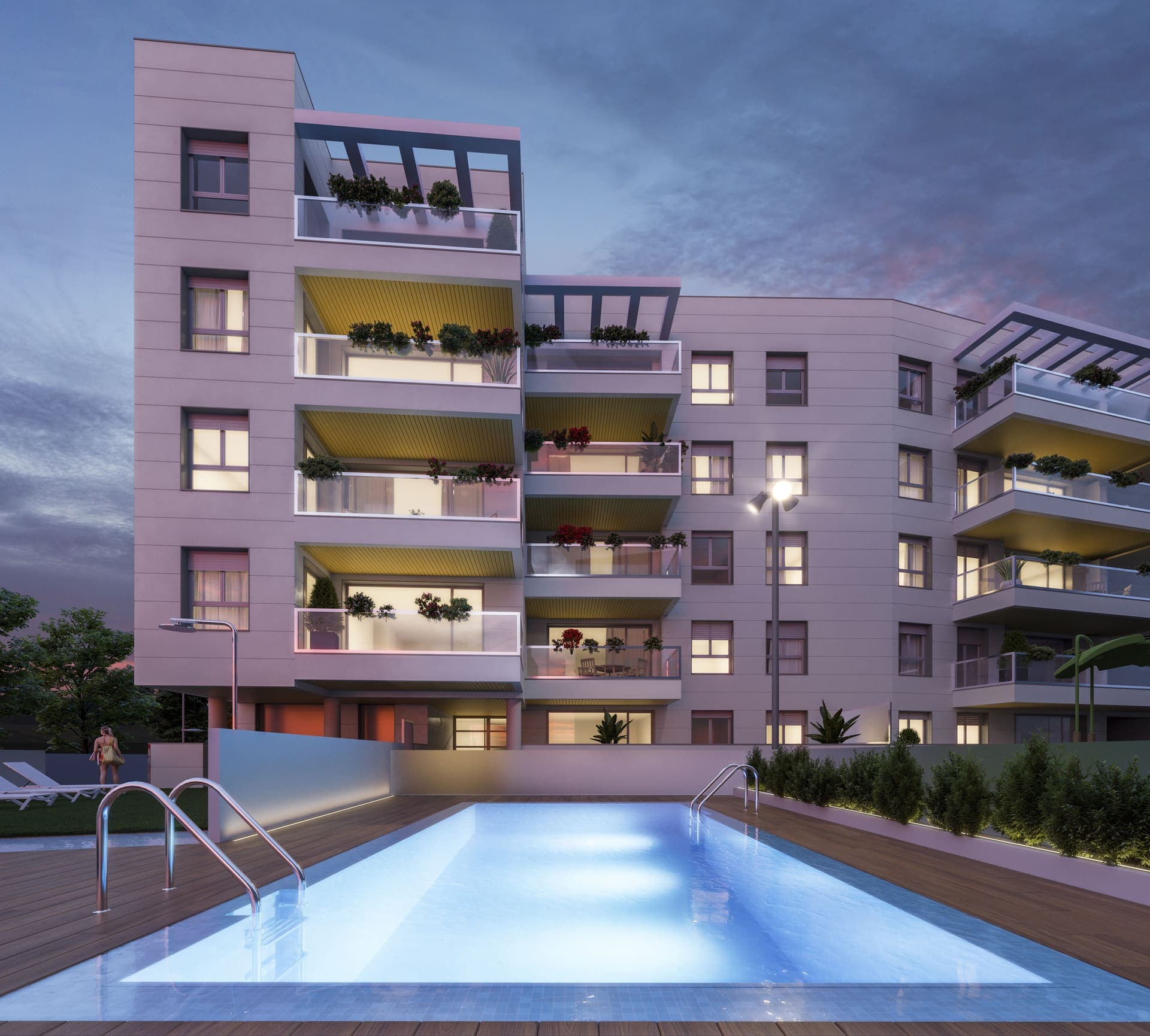 Imagen /content/porcelanas-irun/32_Piscina_Nocturna.jpg del proyecto Porcelanas