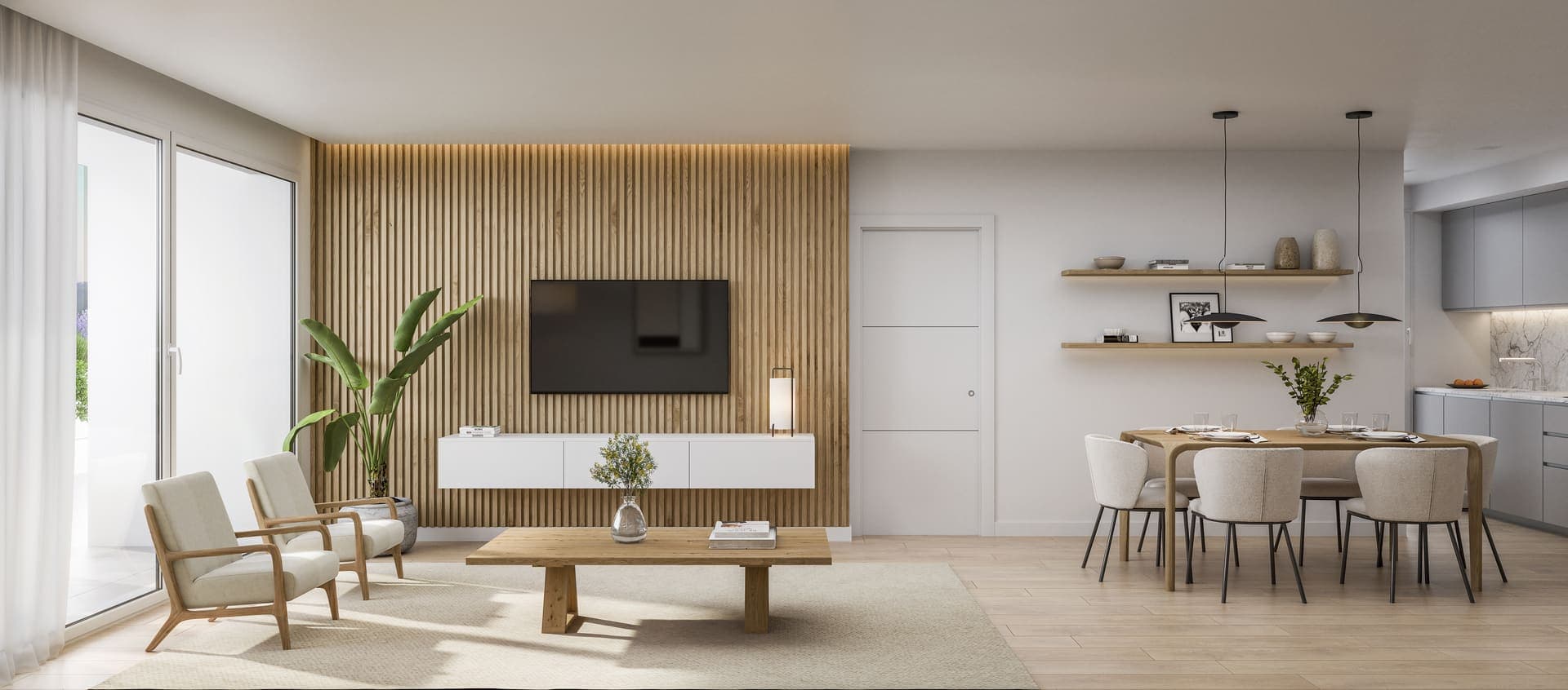 Imagen /content/porcelanas-irun/Porcelanas_Fase3_Salon_Cocina_seccion_tv_Final2.jpg del proyecto Porcelanas