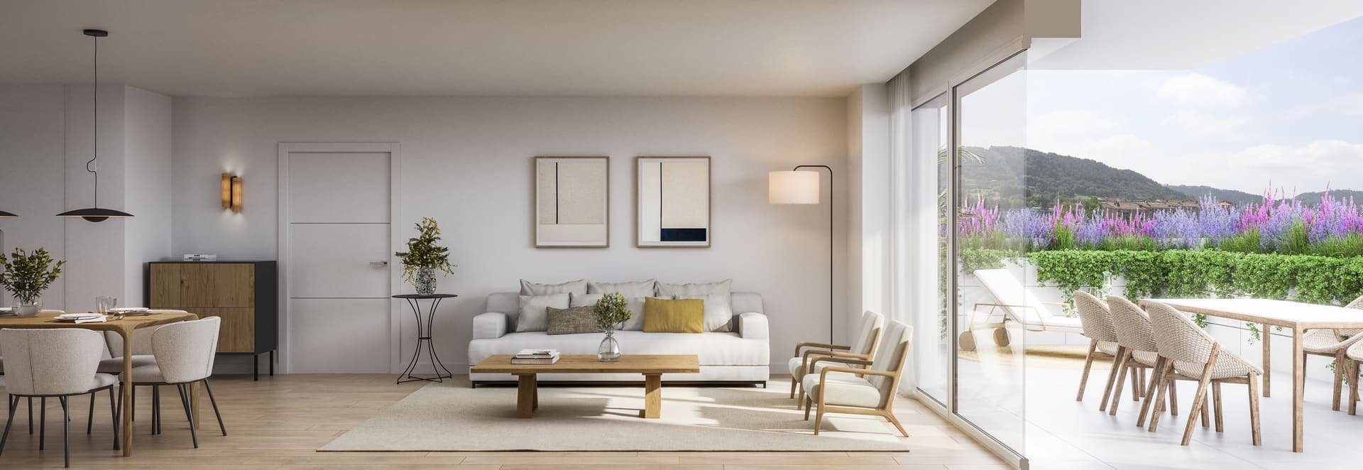 Imagen /content/porcelanas-irun/Porcelanas_Fase3_Salon_Cocina_transversal_sofa_Final2.jpg del proyecto Porcelanas