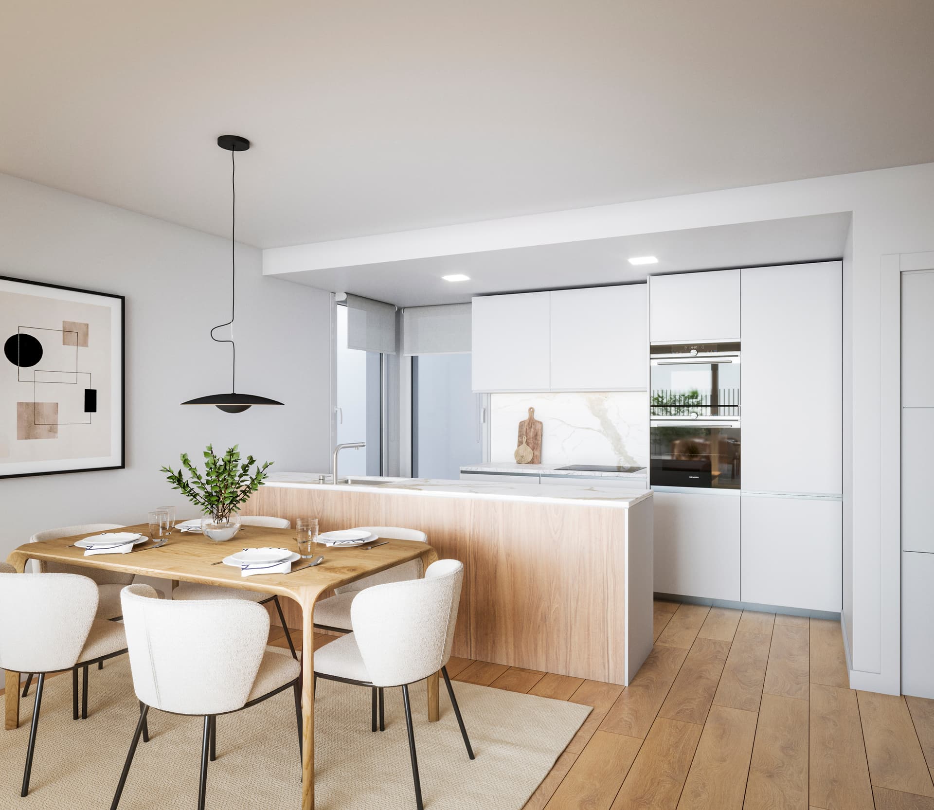 Imagen /content/porcelanas-moyua/Porcelanas_Fase4_009_Salon_Hacia_Cocina_Final.jpg del proyecto Porcelanas Última Fase